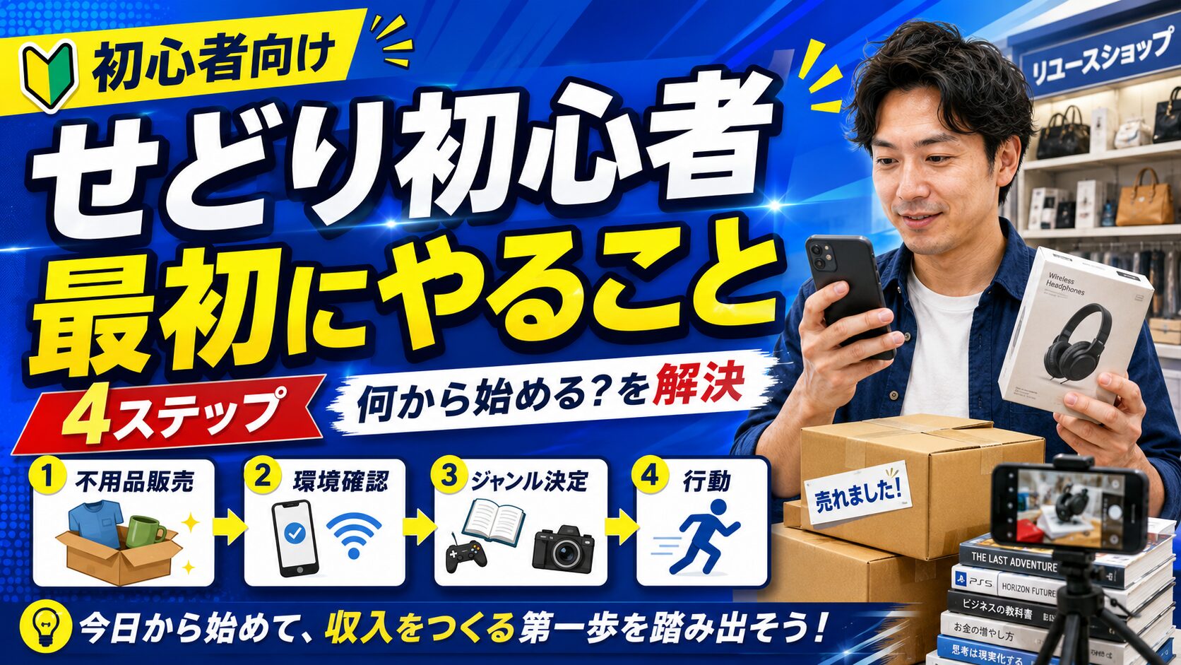 せどり初心者が最初にやること4ステップ｜100名以上と面談してわかった始め方
