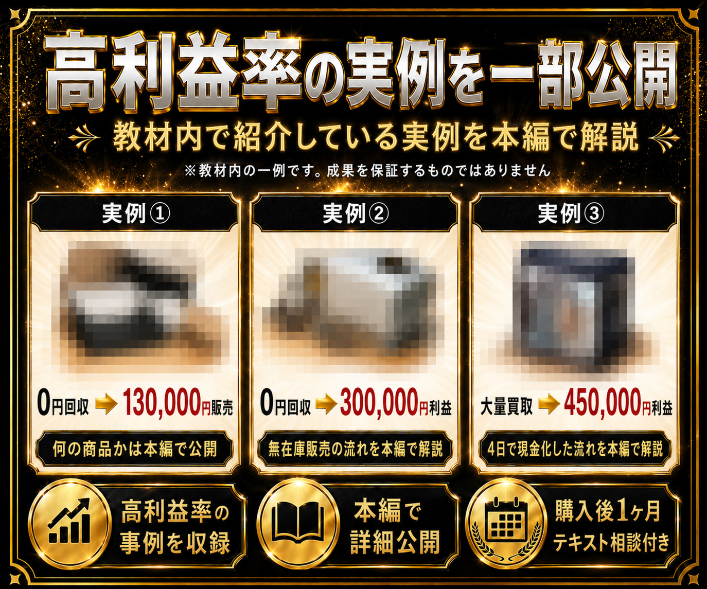 高利益率の実例